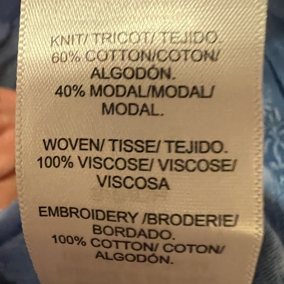 Lucky Brand Women's Long Sleeved Boho Peasant Babydoll Top Cotton Knit Size S - Picture 6 of 6